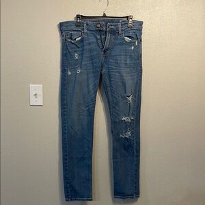 Hollister Blue Distressed Men's Jeans
